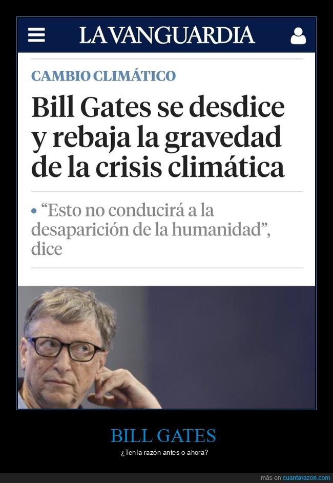 bill gates,crisis climática