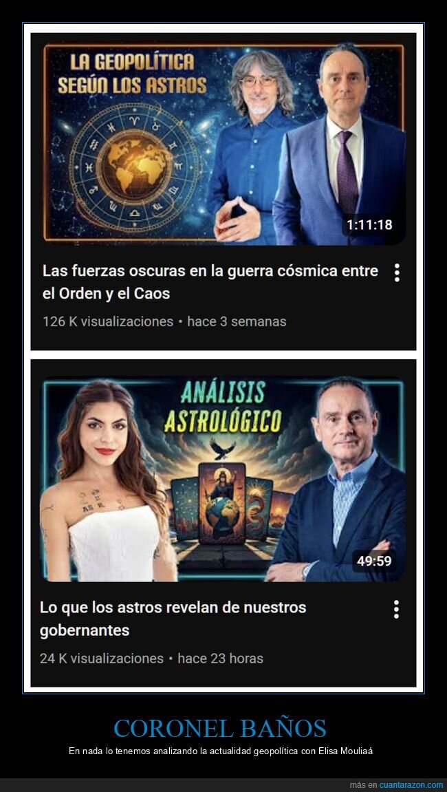 coronel baños,astrología