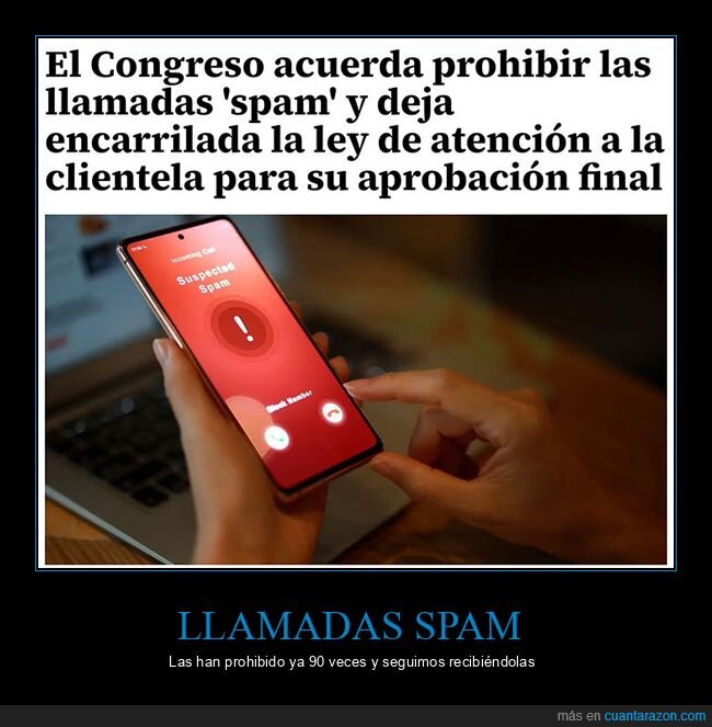 llamadas,prohibición,spam