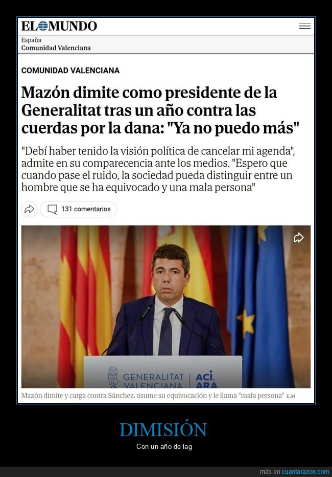 mazón,dimisión,políticos
