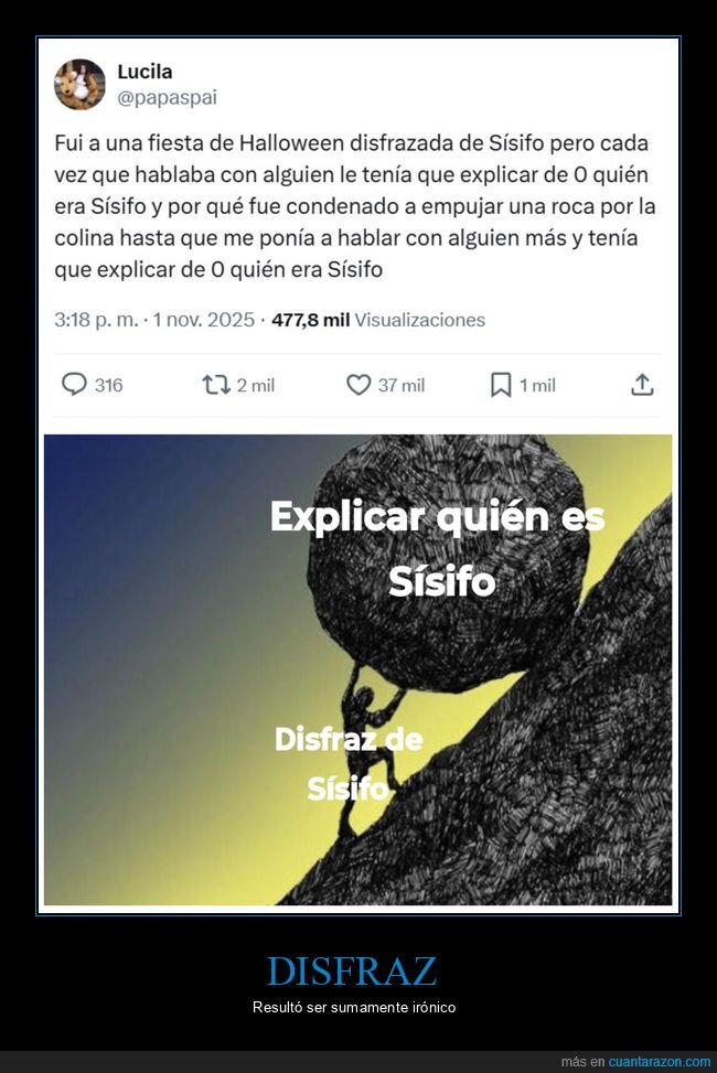 disfraz,sísifo,halloween