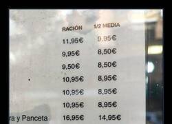 Enlace a Pues no sale a cuenta pedir medias raciones...