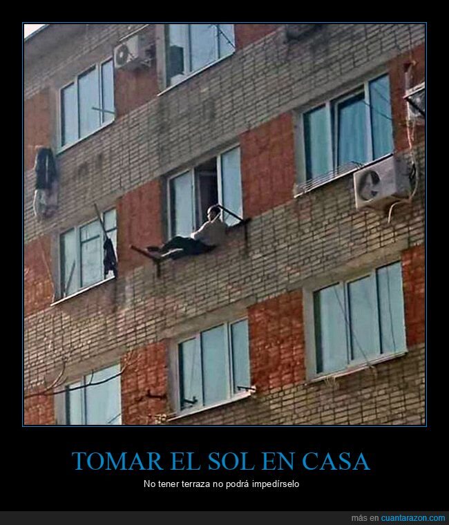 tendedero,tomando el sol,ventana,wtf