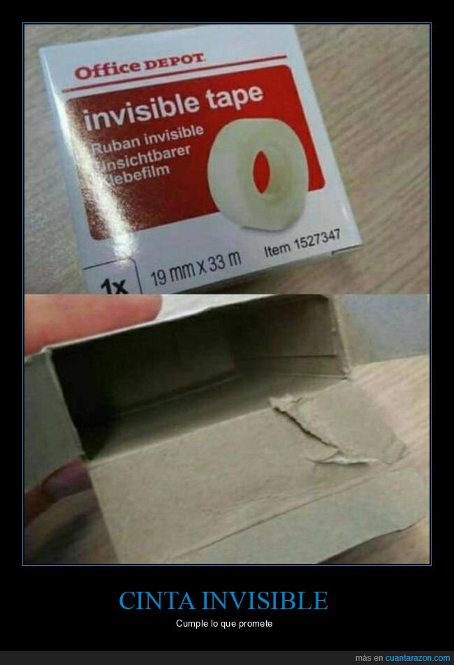 absurder,cinta adhesiva,invisible