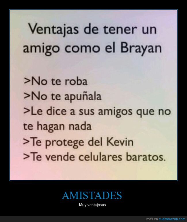 amigo,brayan,ventajas
