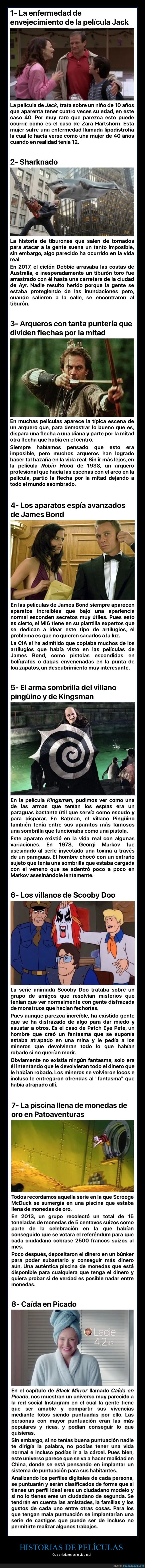 películas,vida real