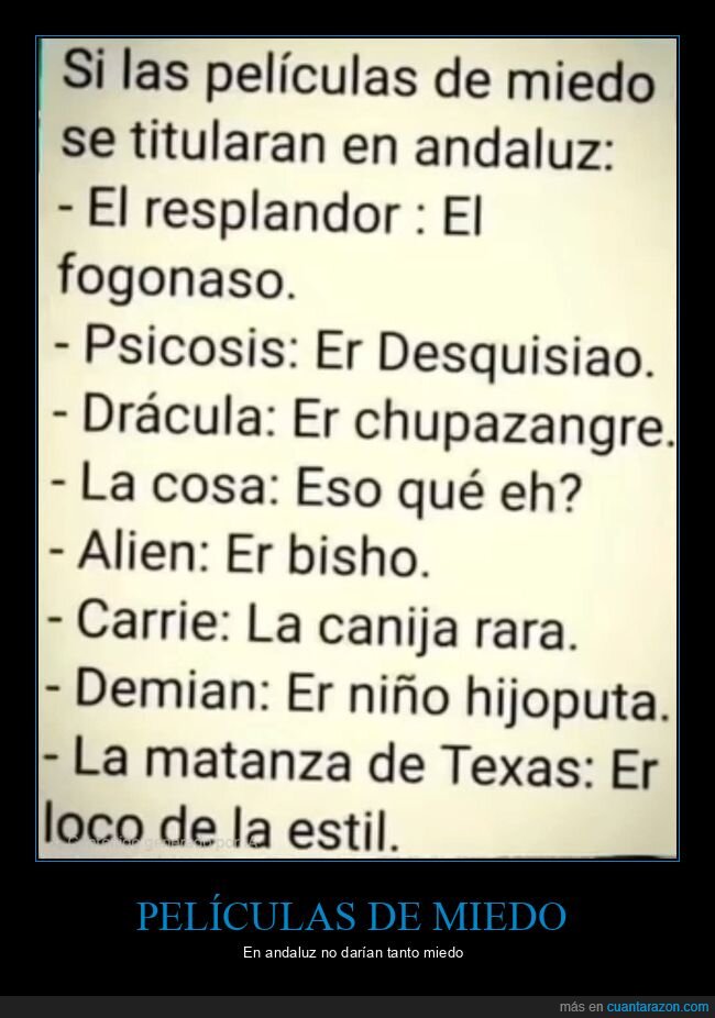 películas de miedo,andaluz