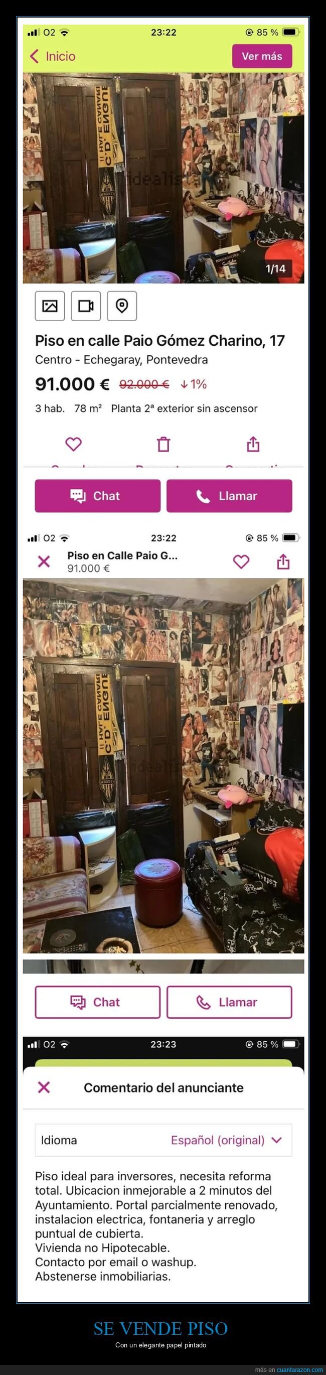piso,anuncios,papel pintado