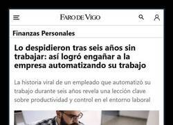 Enlace a Despedido por ser eficiente