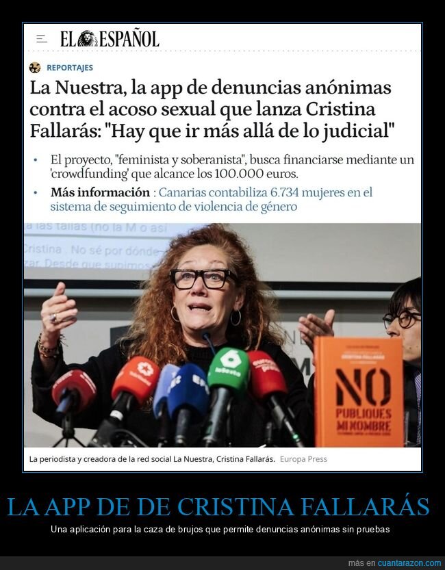 app,cristina fallarás,denuncias anónimas