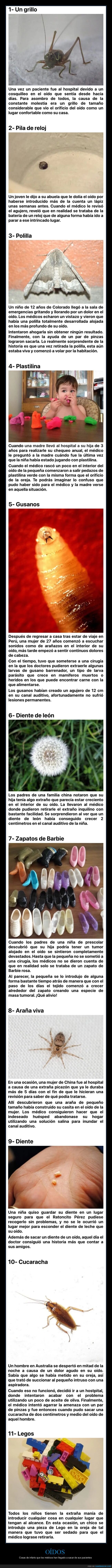 oídos,médicos,sacar