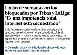 Enlace a Lo de los bloqueos de LaLiga ya pasa de castaño oscuro