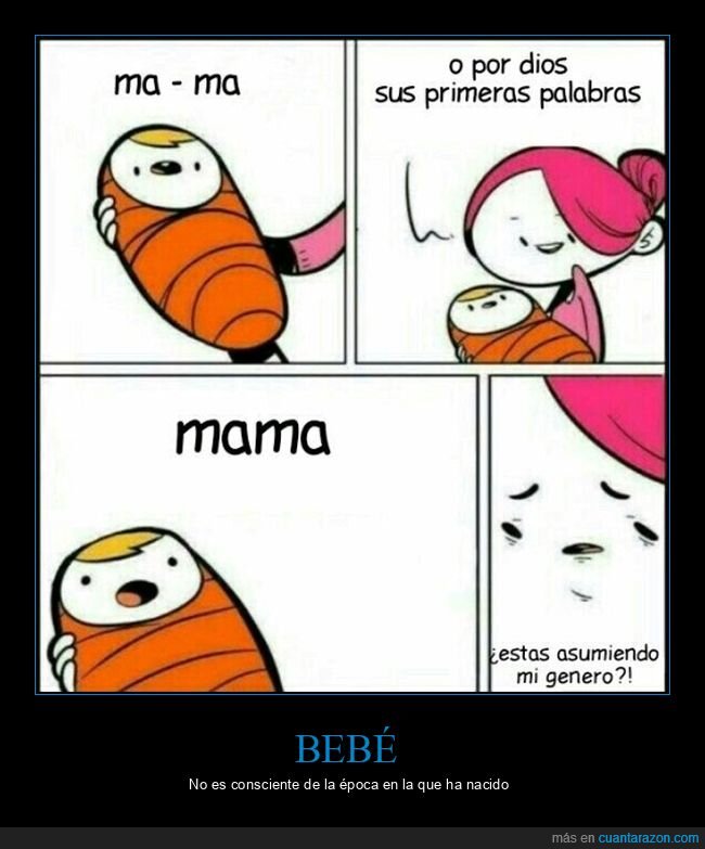 asumir,bebé,género,madre,primeras palabras