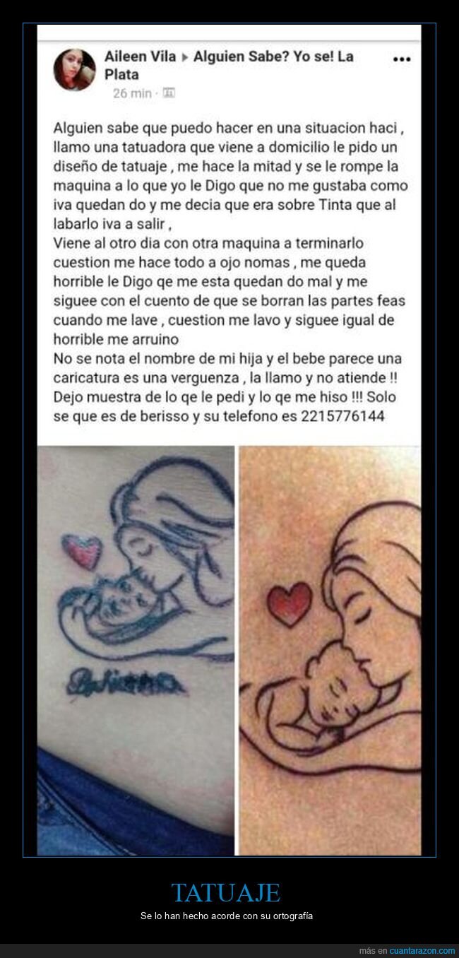 fails,ortografía,tatuaje