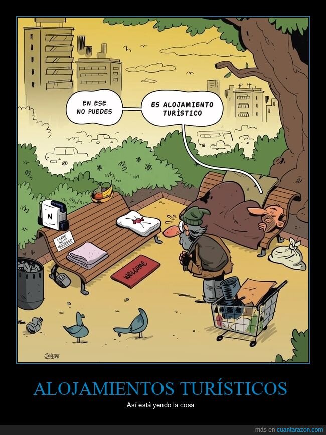 alojamiento turístico,indigente