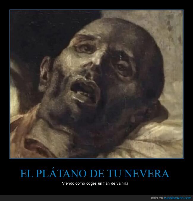 plátano,nevera,flan