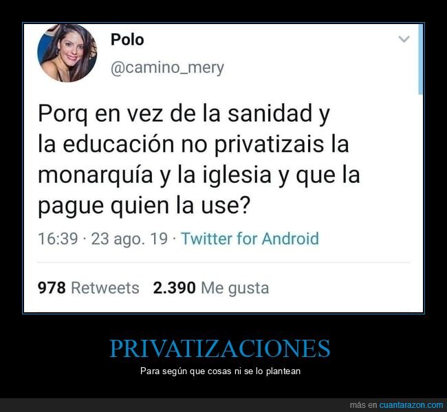 privatizar,monarquí,iglesia