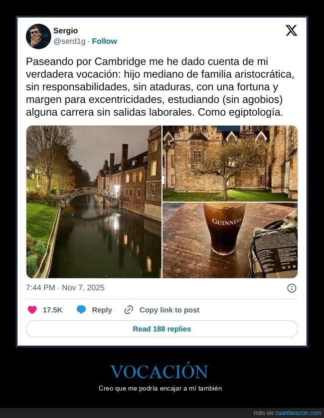 cambridge,vocación