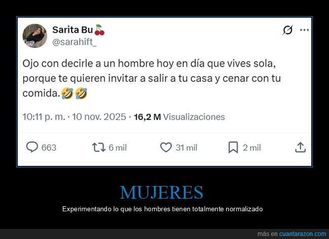hombre,vivir sola,casa