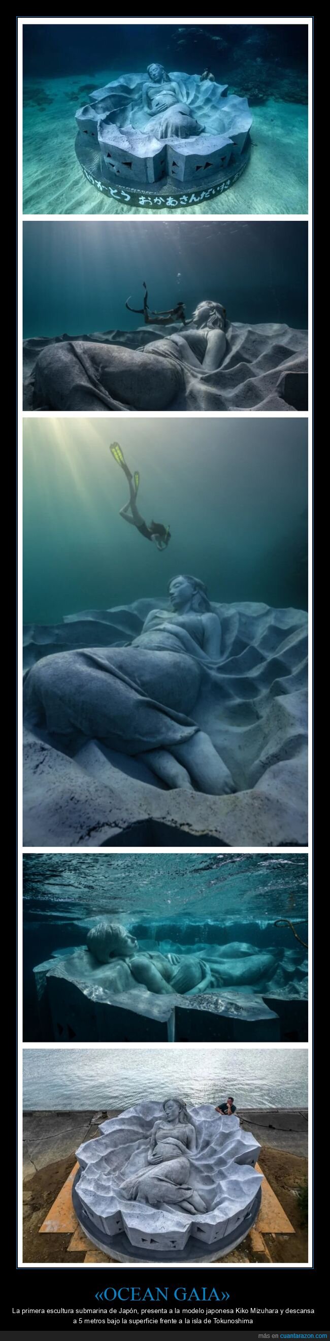 ocean gaia,escultura,japón