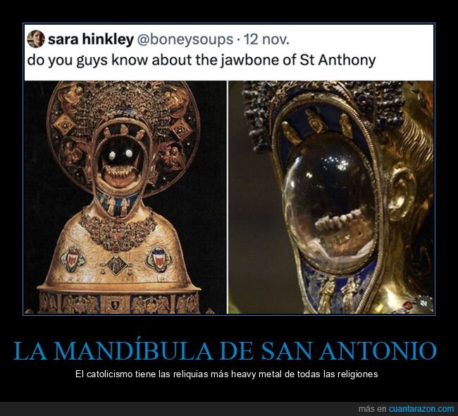mandíbula,reliquias,san antonio
