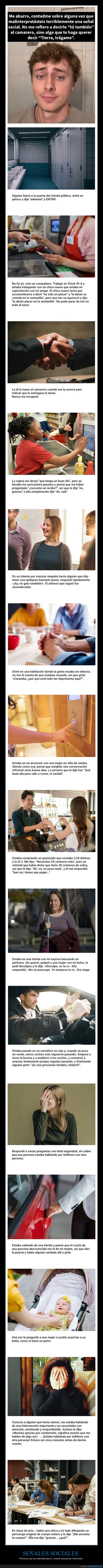 señales sociales,malinterpretar