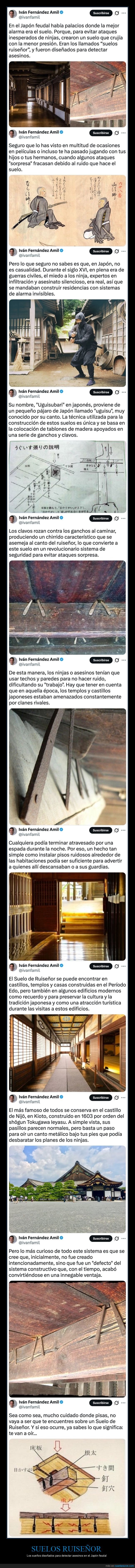 suelos ruiseñor,ninjas,japón