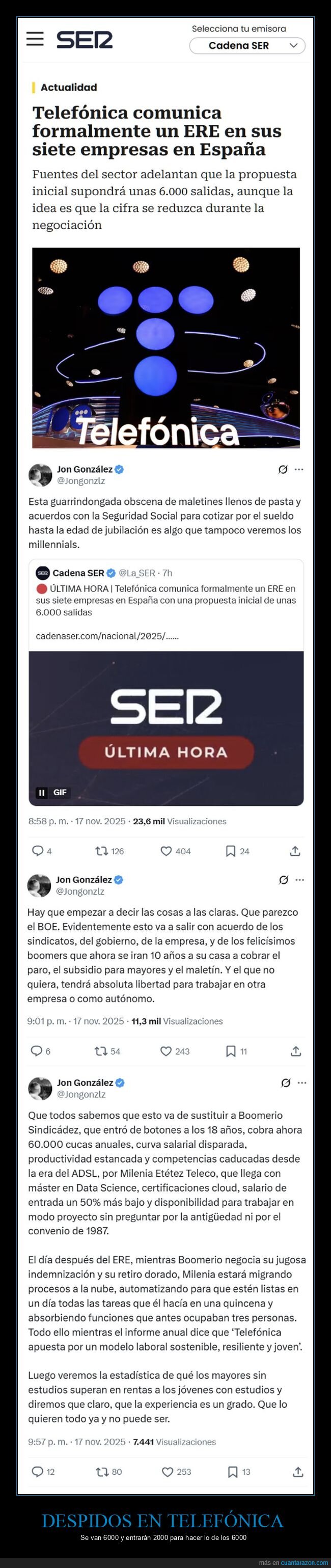 telefónica,ere,despidos