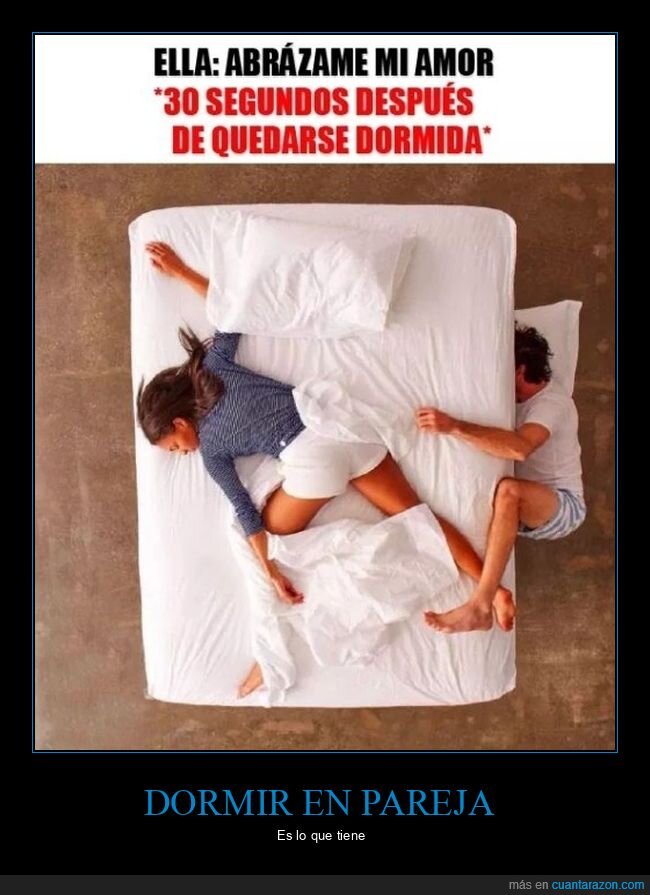 abrazar,cama,dormir,pareja