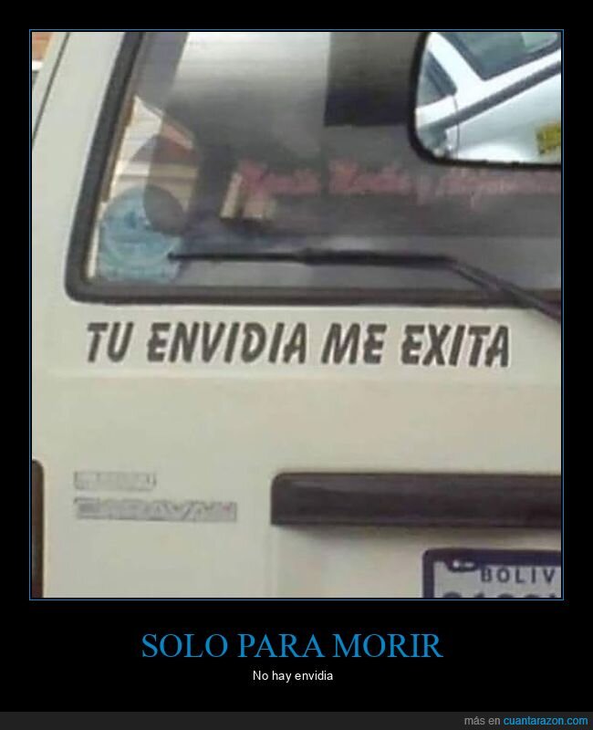 coches,envidia,exita,pegatina