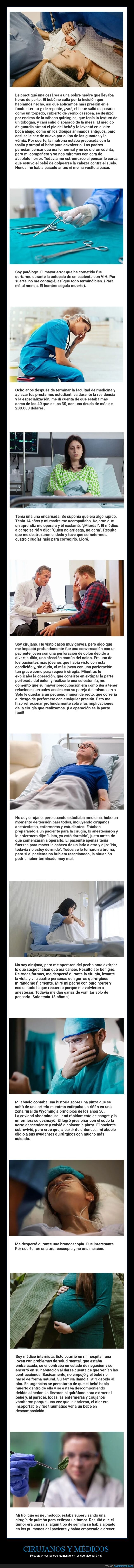 cirujanos,médicos,peores momentos