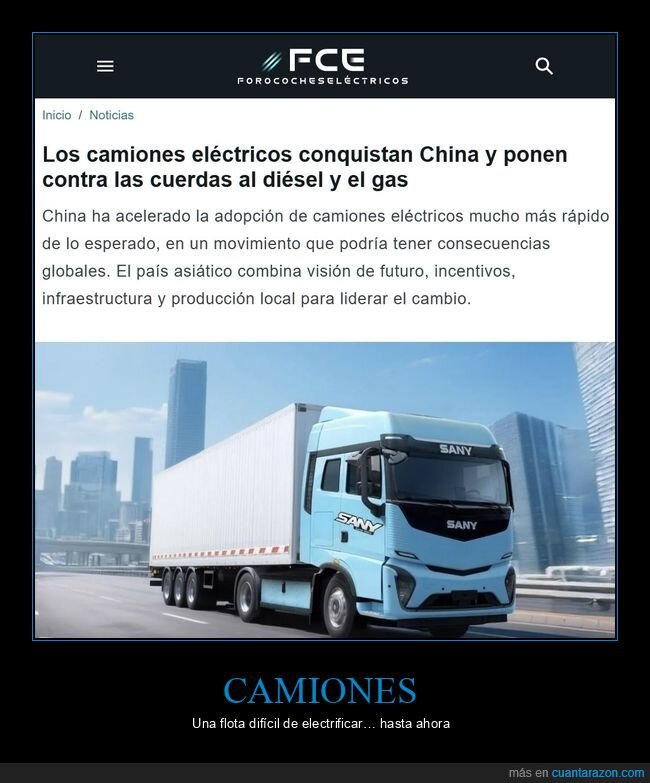 camiones eléctricos,china