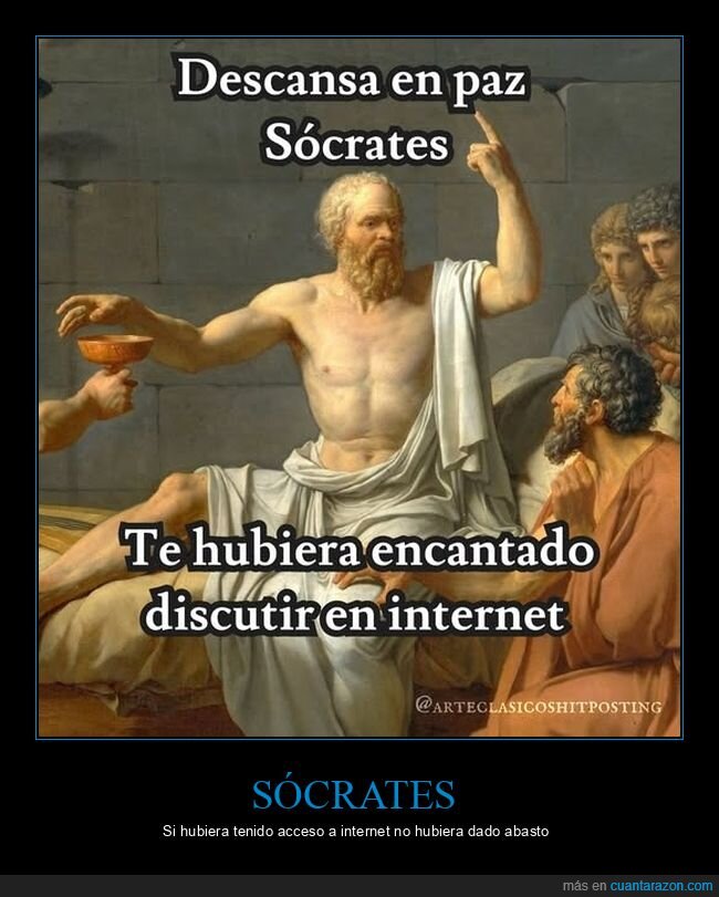 sócrates,discutir,internet