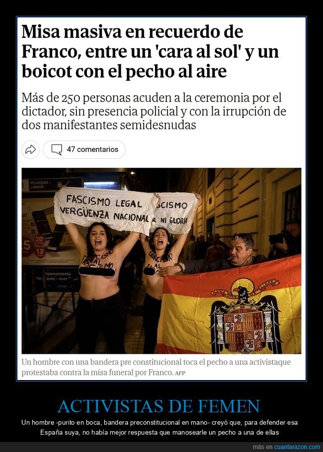 misa,franco,femen,tocando