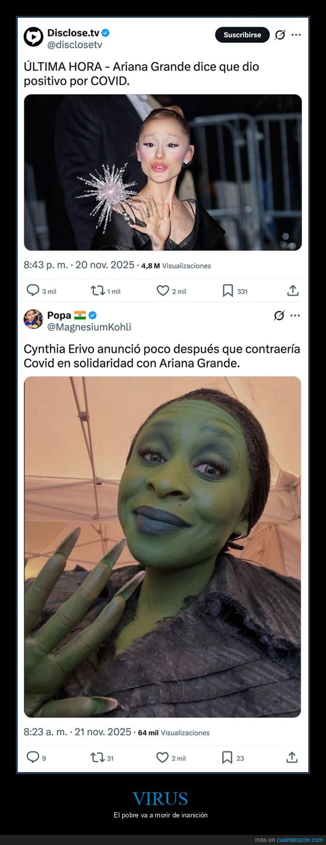 ariana grande,covid,cynthia erivo