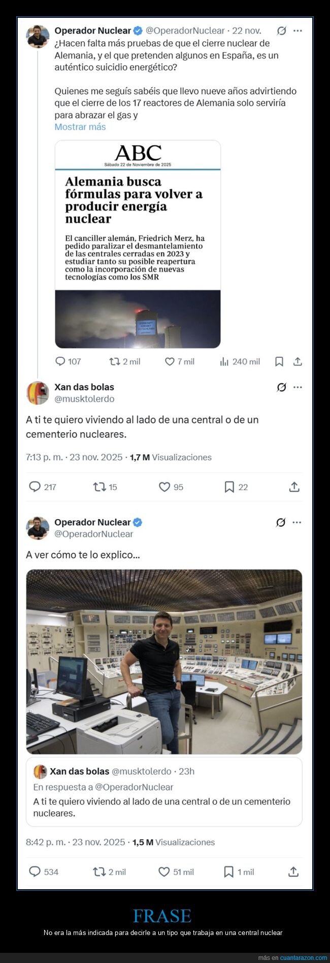 central nuclear,operador nuclear,zasca