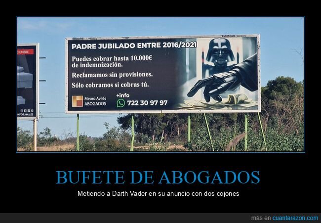 abogados,darth vader,valla publicitaria