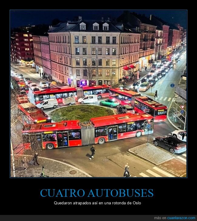 autobuses,rotonda,fails,atrapados