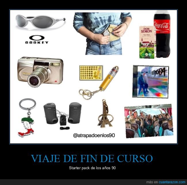 viaje de fin de curso,años 90