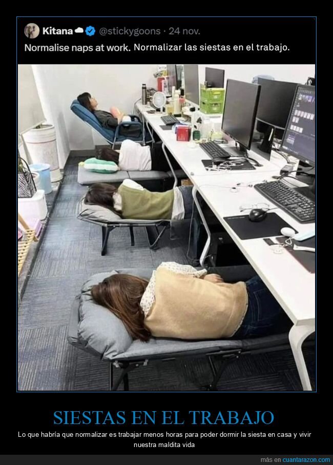 siestas,trabajo,normalizar