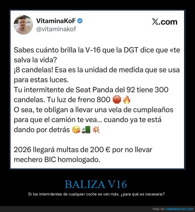 baliza v16,coches,brillo