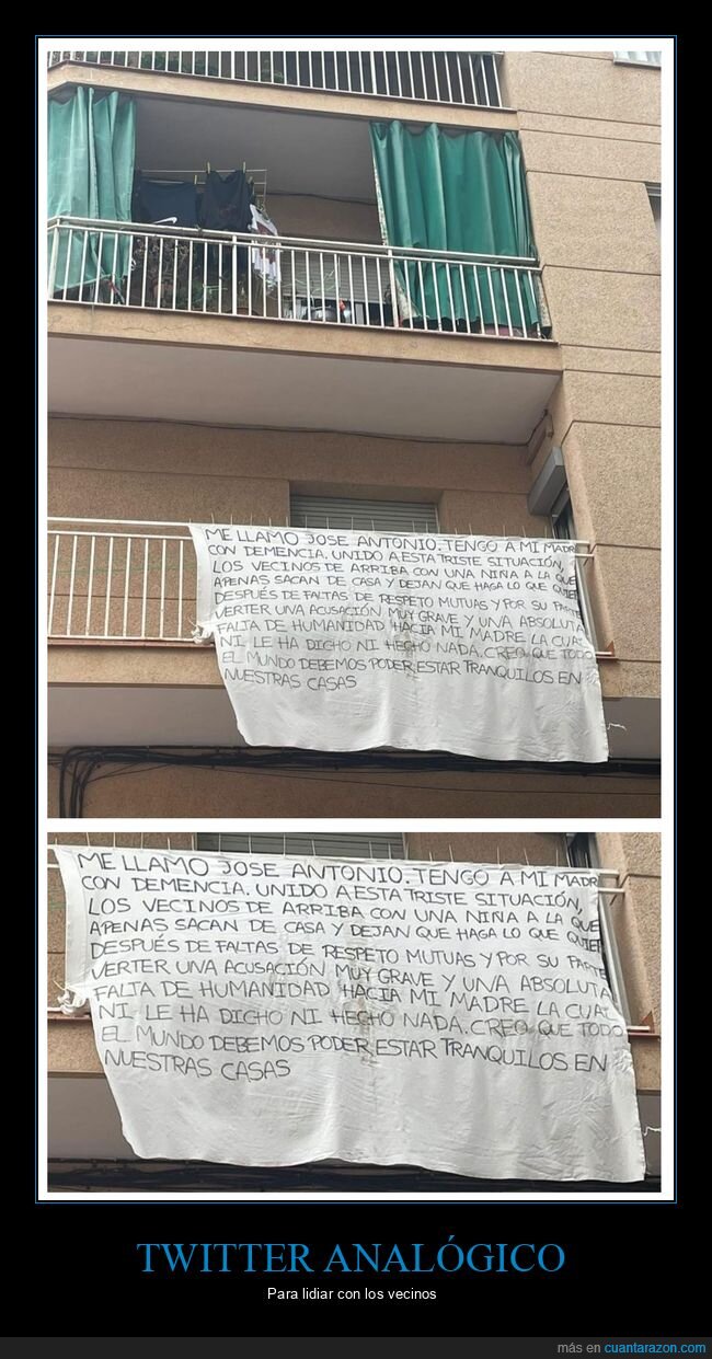 pancarta,vecinos