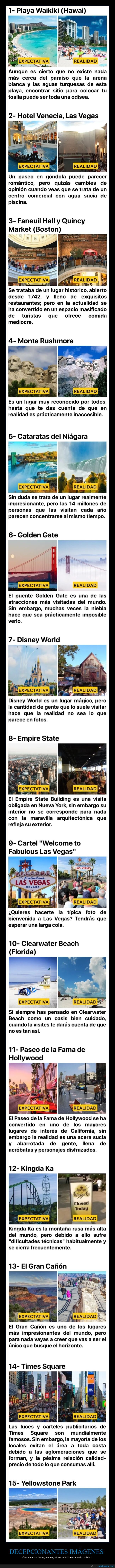 lugares famosos,decepcionantes