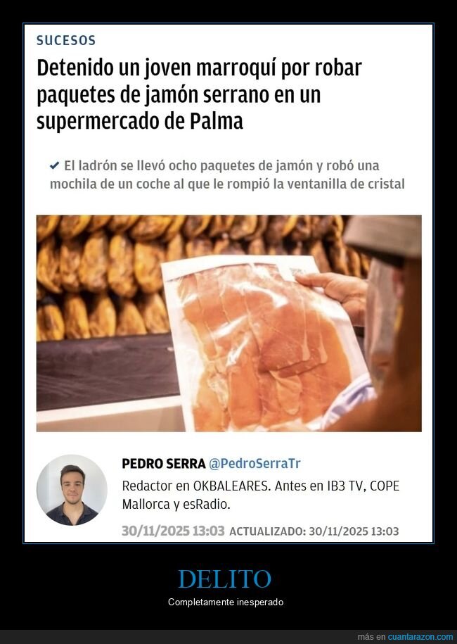 marroquí,detenido,jamón