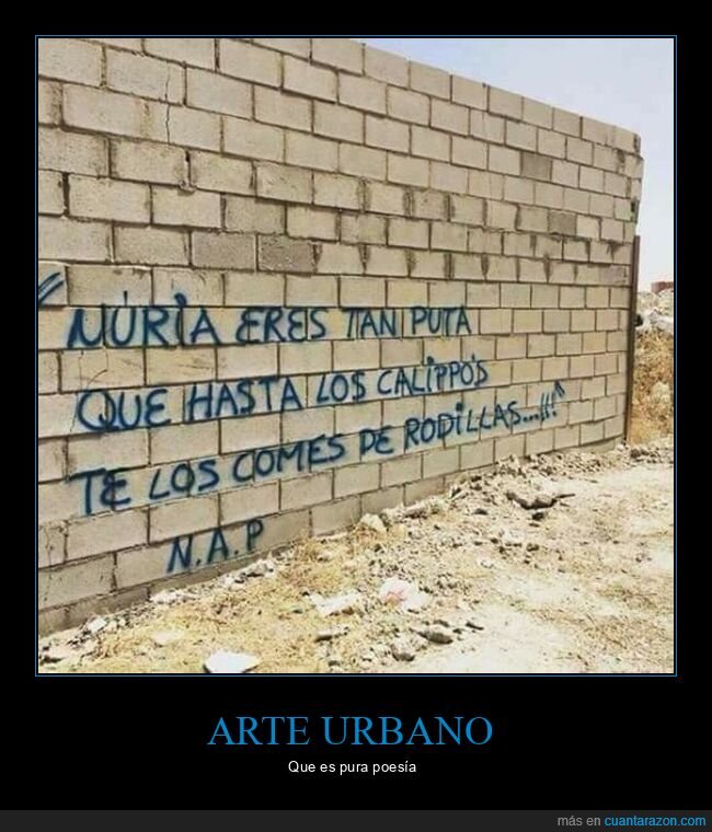 calippo,de rodillas,graffitis