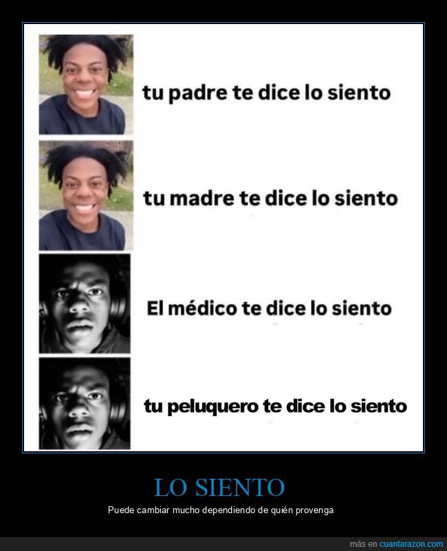 lo siento,madre,médico,padre,peluquero