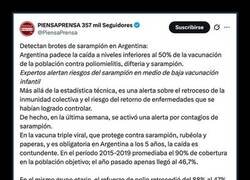Enlace a Vuelve el sarampión a Argentina