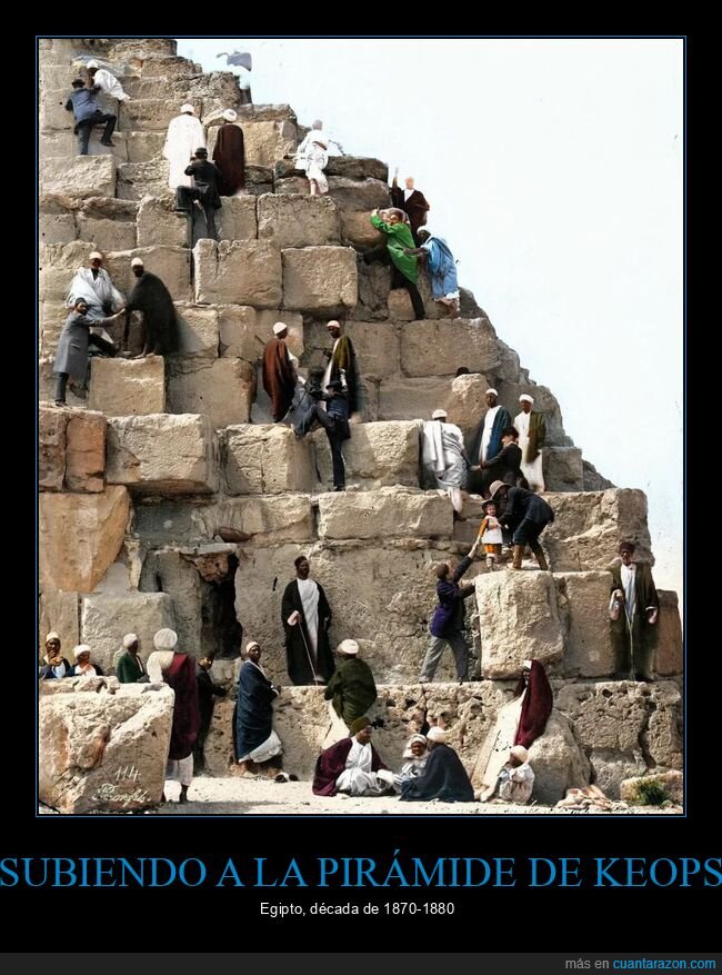 pirámide,subiendo,retro