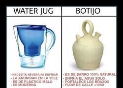 Enlace a Jarra de agua VS Botijo