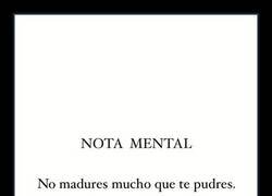 Enlace a No te pases madurando